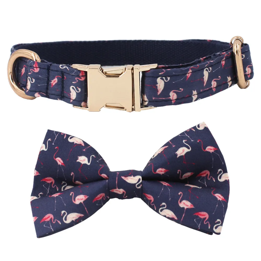 New Navy Flamingo Pattern Dog collar Dog Leash Set Personalized Pet Dog Gift Set
New Navy Flamingo Pattern Dog collar Dog Leash Set Personalized Pet Dog Gift Set