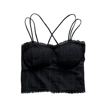 gkfnmt Crop Top Women Halter Women Camisole Summer Sleeveless Lace Cotton Off Shoulder Slim Solid Color Sexy Strap top Tube
gkfnmt Crop Top Women Halter Women Camisole Summer Sleeveless Lace Cotton Off Shoulder Slim Solid Color Sexy Strap top Tube