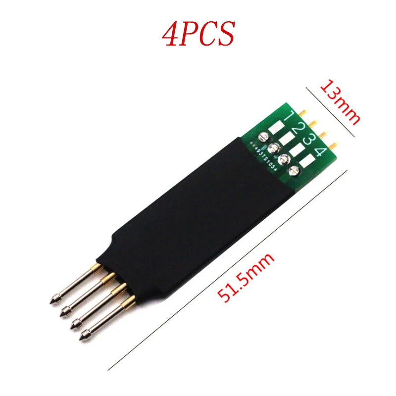 4PCS 2.54mm 4P ARM Burning Download Line Thimble Test Spring Pin Probe Board 51.5x13mm DIY Spare Parts for RC Drone FPV
4PCS 2.54mm 4P ARM Burning Download Line Thimble Test Spring Pin Probe Board 51.5x13mm DIY Spare Parts for RC Drone FPV