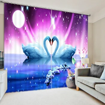 The bonny swans 3D Painting Blackout Curtains Office Bedding Room Living Room Sunshade Window Curtain Bedding Custom-made Size
The bonny swans 3D Painting Blackout Curtains Office Bedding Room Living Room Sunshade Window Curtain Bedding Custom-made Size