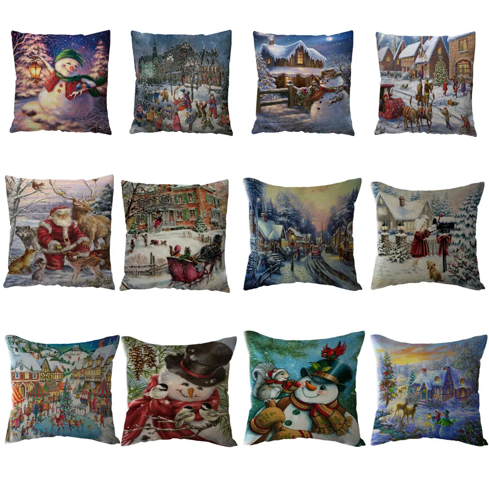 Christmas Santa Claus Pillow Case Cotton Linen Sofa Throw Cushion Cover 45x45CM Square Pillowcase Home Decor
Christmas Santa Claus Pillow Case Cotton Linen Sofa Throw Cushion Cover 45x45CM Square Pillowcase Home Decor