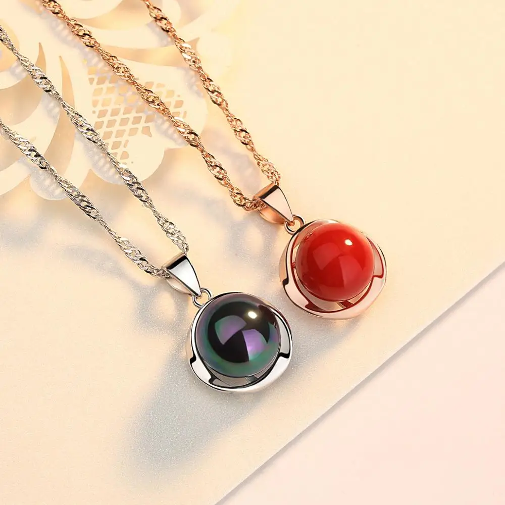 BOSCEN black Pearl 925 Sterling Silver Pendant Necklace For Girl Women Birthday Gift 2019 Luxury Romantic Elegant Fine Jewelry
BOSCEN black Pearl 925 Sterling Silver Pendant Necklace For Girl Women Birthday Gift 2019 Luxury Romantic Elegant Fine Jewelry