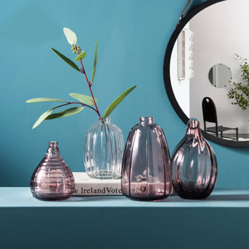 Cute Transparent Glass Vase Flower and Water Bottle Jar In Small Mouthpieces Vases for Centerpieces for Weddings Home Deocor
Cute Transparent Glass Vase Flower and Water Bottle Jar In Small Mouthpieces Vases for Centerpieces for Weddings Home Deocor