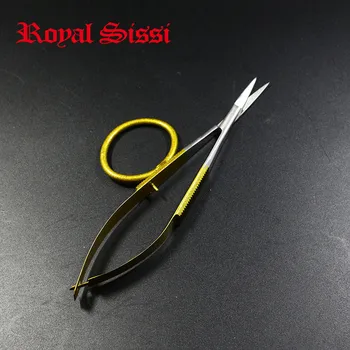 Royal Sissi fly tying scissors Surgival-grade stainless steel cute finger spring scissor with over-sized ring fly tying tools
Royal Sissi fly tying scissors Surgival-grade stainless steel cute finger spring scissor with over-sized ring fly tying tools