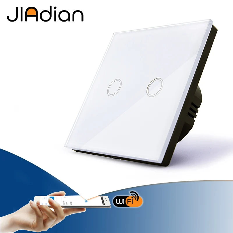 JIADIAN 1/2/3 Gang Wi-Fi Touch Switch Wall Light Panel Wireless Intelligence Timing&Remote Control APP Work with Alexa Google
JIADIAN 1/2/3 Gang Wi-Fi Touch Switch Wall Light Panel Wireless Intelligence Timing&Remote Control APP Work with Alexa Google