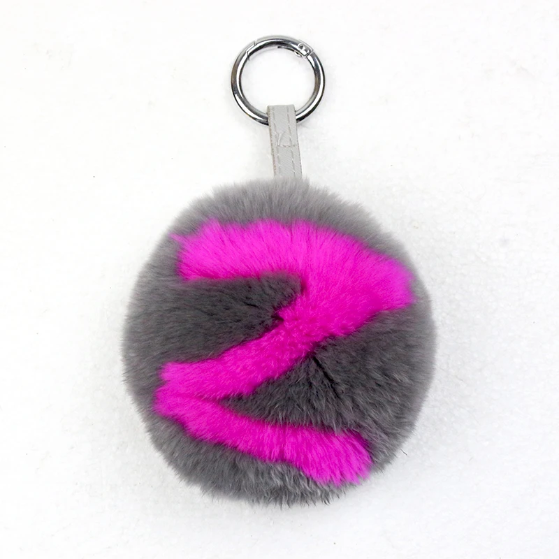 A-Z Letters Real Rabbit Fur Small 10Cm Ornament*