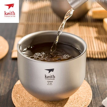 Keith Cup Titanium Cup Drinking Teacup Milk Coffee Mug Pure Titanium Wine Cups Wedding Christmas Gift Drinkware 150ml Ti3906
Keith Cup Titanium Cup Drinking Teacup Milk Coffee Mug Pure Titanium Wine Cups Wedding Christmas Gift Drinkware 150ml Ti3906