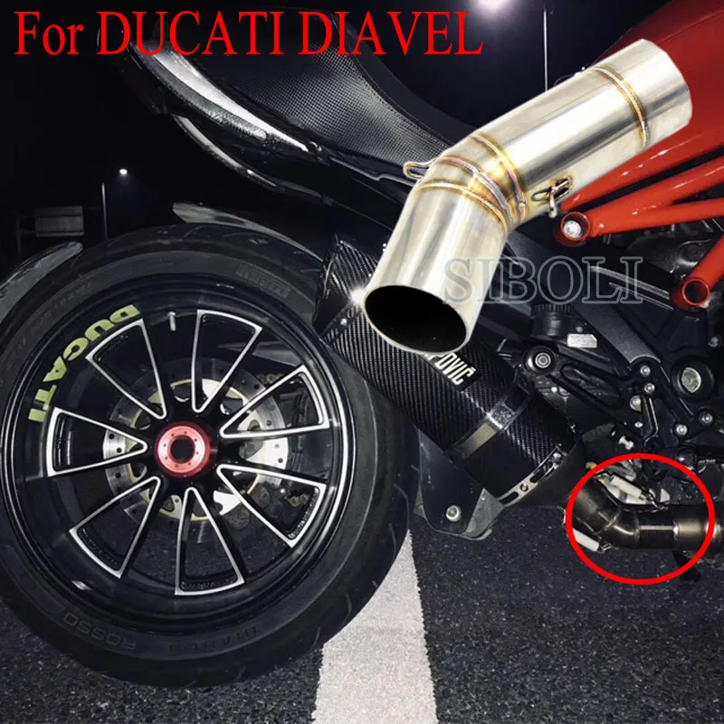 51mm 60mm Slip-On Exhaust For DUCATI DIAVEL Modifed Middle Pipe Link Connect Tube Motorcycle Parts Without Muffler Free Shipping
51mm 60mm Slip-On Exhaust For DUCATI DIAVEL Modifed Middle Pipe Link Connect Tube Motorcycle Parts Without Muffler Free Shipping