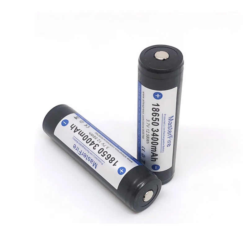 2pcs/lot New Original Protected MasterFire 18650 3.7V 3400mAh Rechargeable Battery Lithium Batteries with PCB Made in Japan
2pcs/lot New Original Protected MasterFire 18650 3.7V 3400mAh Rechargeable Battery Lithium Batteries with PCB Made in Japan