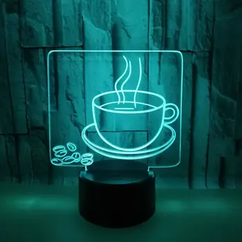 Coffee 3d Night Table Lamp For Bedroom Colorful Usb Power Led Visual 3d Lamp Gift Atmosphere Table Moderne Light
Coffee 3d Night Table Lamp For Bedroom Colorful Usb Power Led Visual 3d Lamp Gift Atmosphere Table Moderne Light