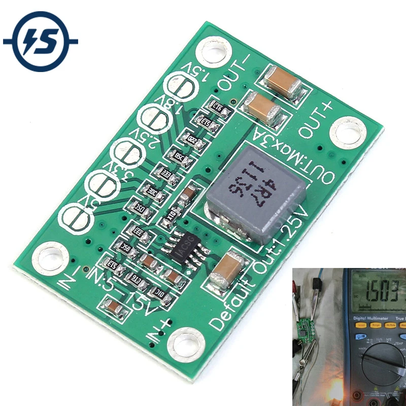 3pcs Step Down Power Module 5-16V To 1.25V/1.5V/1.8V/2.5V/3.3V/5V Universal Adjustable Buck Voltage Converter Board 3A For LCD
3pcs Step Down Power Module 5-16V To 1.25V/1.5V/1.8V/2.5V/3.3V/5V Universal Adjustable Buck Voltage Converter Board 3A For LCD