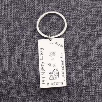Keychain Every Family Has A Story Welcome To Ours Jewelry Pendant Keychain Invitation Keyring Bag Charm Accessories Key Tag
Keychain Every Family Has A Story Welcome To Ours Jewelry Pendant Keychain Invitation Keyring Bag Charm Accessories Key Tag