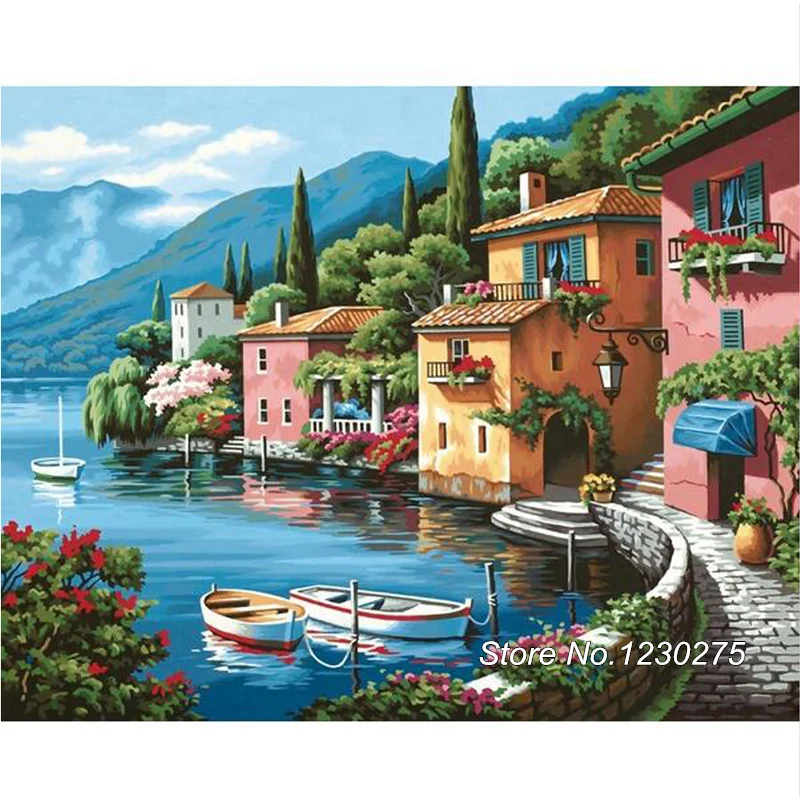 5D DIY Diamond Painting Cross Stitch Square Diamond Embroidery Full Mosaic Pattern seaside town Crafts Needlework BD834
5D DIY Diamond Painting Cross Stitch Square Diamond Embroidery Full Mosaic Pattern seaside town Crafts Needlework BD834