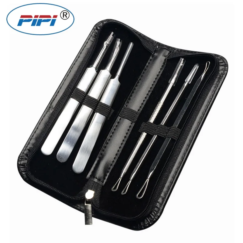 Blackhead Remover Tool Kit Face Skin Care Tools Facial Spot Acne Needle Clip Pimple Tweezers Blemish Extractor manicure set
Blackhead Remover Tool Kit Face Skin Care Tools Facial Spot Acne Needle Clip Pimple Tweezers Blemish Extractor manicure set