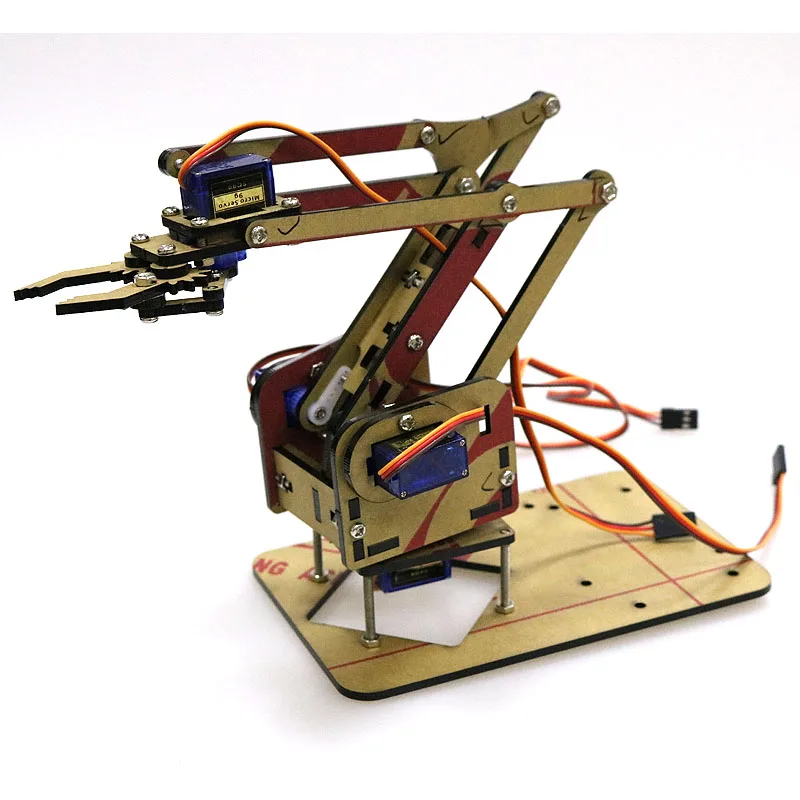 4 DOF Unassembly Acrylic Mechanical Arm Robot Manipulator Claw For Arduino Maker Learning DIY Kit Robot
4 DOF Unassembly Acrylic Mechanical Arm Robot Manipulator Claw For Arduino Maker Learning DIY Kit Robot