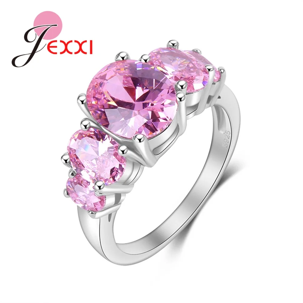 Hot Five Shinning Pink Cubic Zirconia Romantic Trendy 925 Sterling Silver Rings New Fashion Wedding Ring For Girls/Women
Hot Five Shinning Pink Cubic Zirconia Romantic Trendy 925 Sterling Silver Rings New Fashion Wedding Ring For Girls/Women