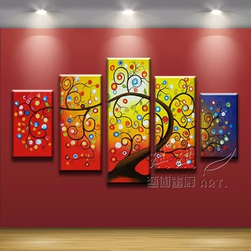 Hand Made New Colorful Gustav Klimt Yellow Tree Of Life Abstract Oil Painting On Canvas Picture 5 Panel Wall Art Home Decoration
Hand Made New Colorful Gustav Klimt Yellow Tree Of Life Abstract Oil Painting On Canvas Picture 5 Panel Wall Art Home Decoration