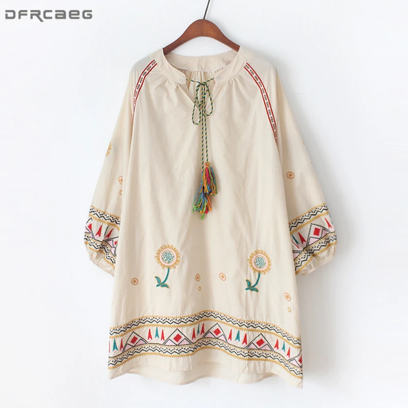Casual Loose Big Size Boho Dress Women 2019 Autumn Long Sleeve Cotton Linen Embroidery Vestido Midi Lace Up Fringe Beach Dresses
Casual Loose Big Size Boho Dress Women 2019 Autumn Long Sleeve Cotton Linen Embroidery Vestido Midi Lace Up Fringe Beach Dresses