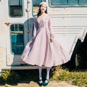 2019 spring autumn new fashion sweet style embroidery long women dress high waist full sleeve elegant vintage female dress g1144
2019 spring autumn new fashion sweet style embroidery long women dress high waist full sleeve elegant vintage female dress g1144