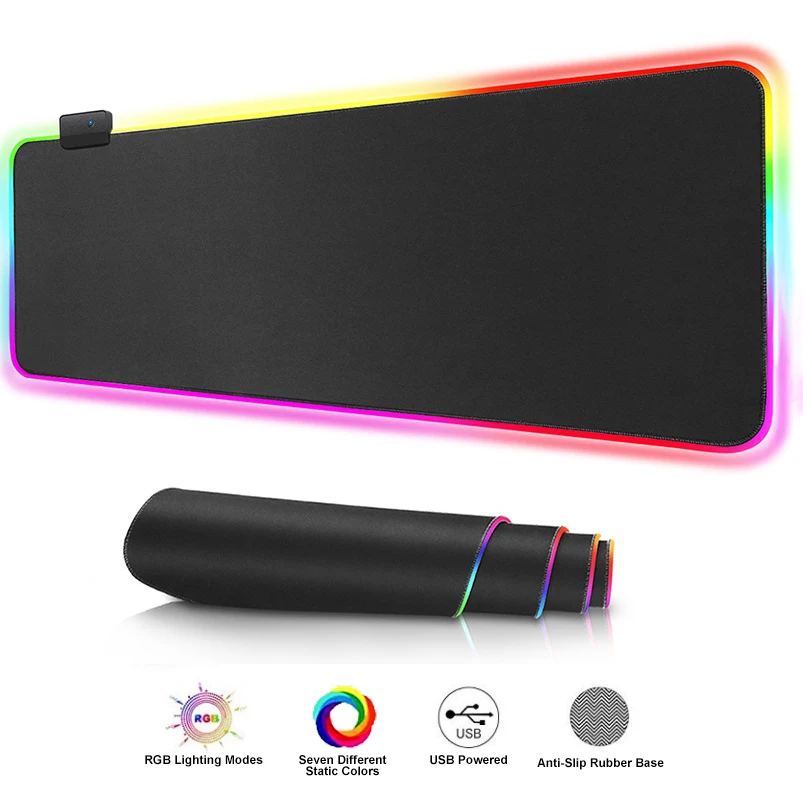 RGB Mouse Pad Gaming Mousepad Computer Large Mause Pad XXL Mouse pad Gamer LED Backlit Mat PC Desk Play Keyboard Mat For CS GO
RGB Mouse Pad Gaming Mousepad Computer Large Mause Pad XXL Mouse pad Gamer LED Backlit Mat PC Desk Play Keyboard Mat For CS GO