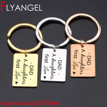 FLYANGEL Father Day Jewelry Keychain For Father Gifts Engraved Dad A Daughter First Love Cute Car Key Tag Bag Charm
FLYANGEL Father Day Jewelry Keychain For Father Gifts Engraved Dad A Daughter First Love Cute Car Key Tag Bag Charm