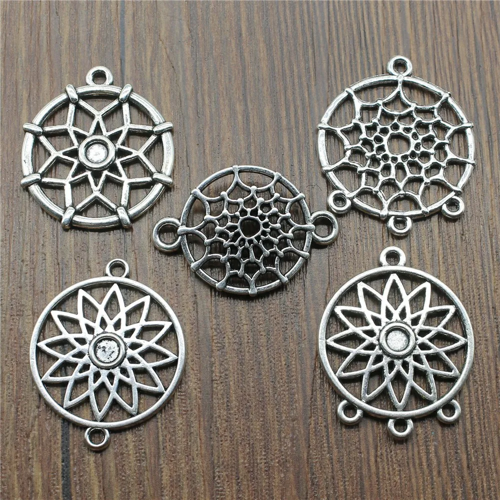 8pcs Antique Silver Color Dream Catcher Connector Charms Pendants For Bracelets Dreamcatcher Connector Charms
8pcs Antique Silver Color Dream Catcher Connector Charms Pendants For Bracelets Dreamcatcher Connector Charms