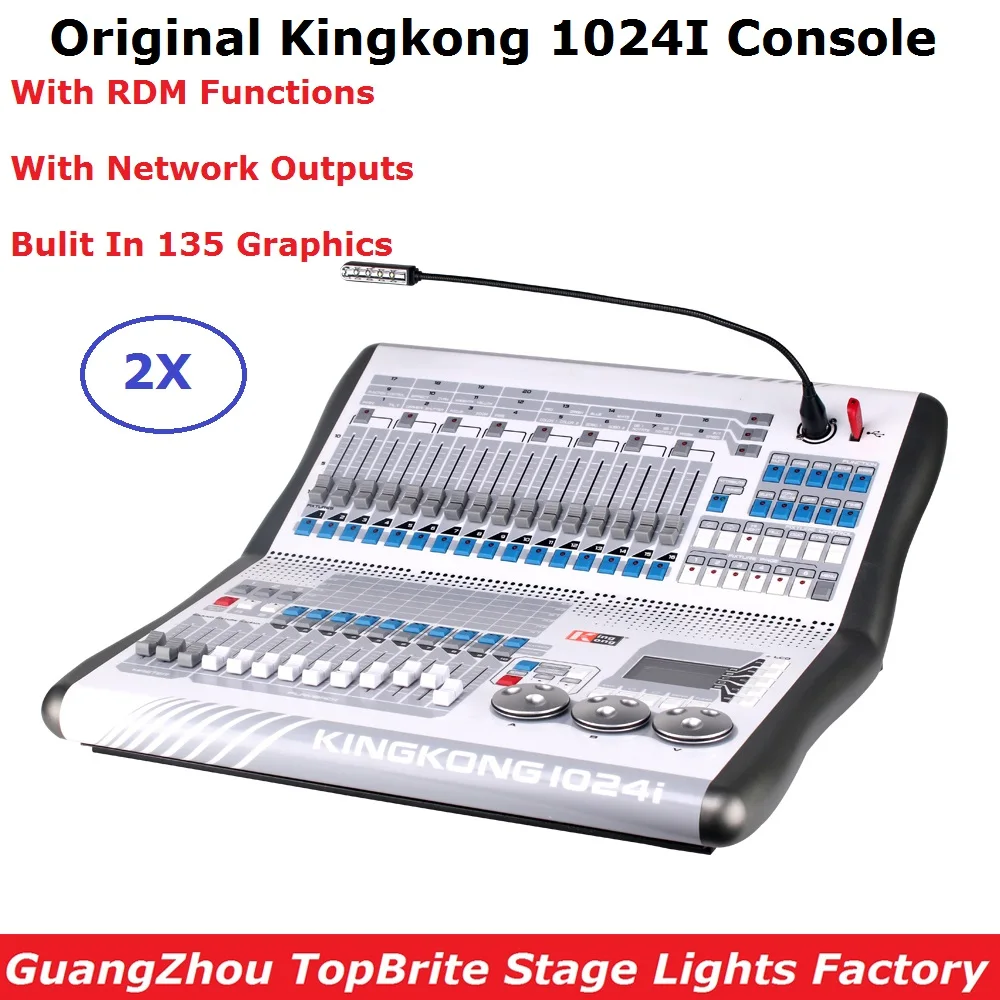 2XLot With Flightcase Kingkong 1024I Console Stage Lights LED Par Moving Head Spotlights Dj Controller Stage Lights Equipments
2XLot With Flightcase Kingkong 1024I Console Stage Lights LED Par Moving Head Spotlights Dj Controller Stage Lights Equipments