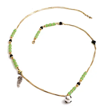 Bulk Price Necklace Multilayer Green Long Crystals Beads Gold Color Chain For Women Classical Vintage Accessory
Bulk Price Necklace Multilayer Green Long Crystals Beads Gold Color Chain For Women Classical Vintage Accessory