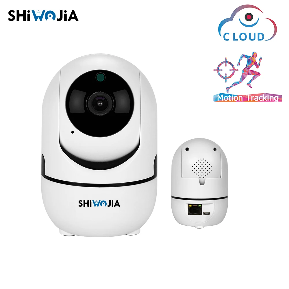 

SHIWOJIA 720P 1080P WIFI Wired IP Camera AI Auto Tracking Mini Wifi Cam Home Security Surveillance CCTV Network Camera INQMEGA