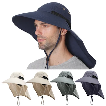 Fishing Cap Wide Brim Unisex Sun Hat with Neck Flap Adjustable Drawstring for Travel Camping Hiking Boating
Fishing Cap Wide Brim Unisex Sun Hat with Neck Flap Adjustable Drawstring for Travel Camping Hiking Boating