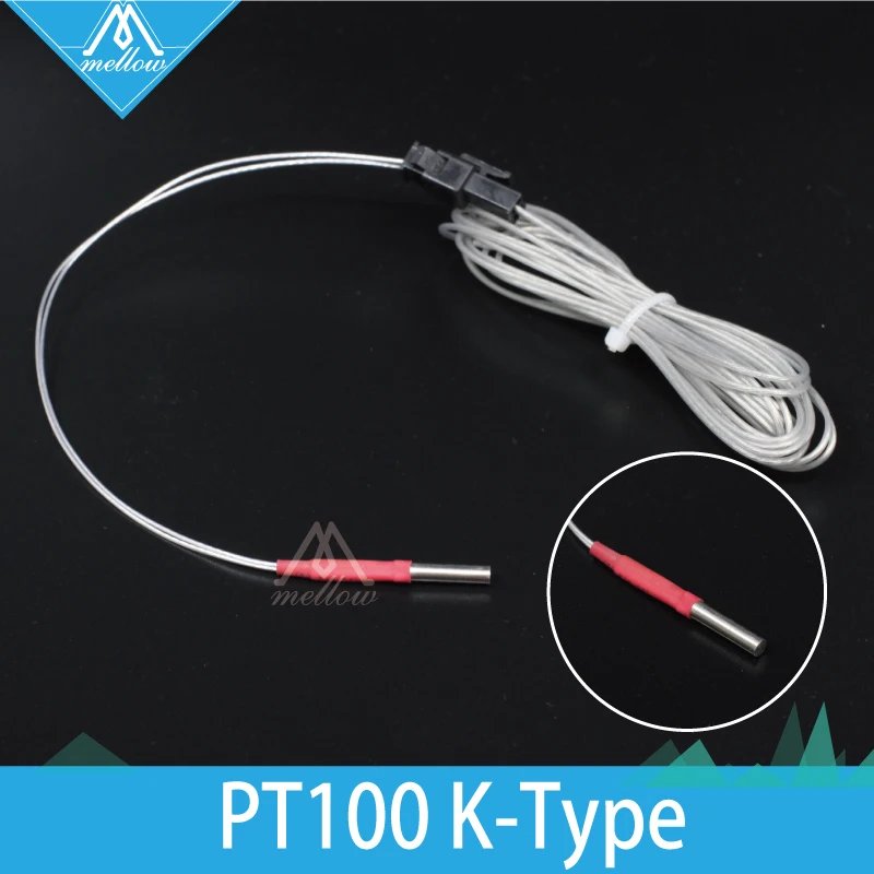 Hot 3D Printer Parts Ultimaker 2 UM2 replacement PT100A Hotend Thermocouple sensor M3*15*1600mm PT100 for olsson block kit
Hot 3D Printer Parts Ultimaker 2 UM2 replacement PT100A Hotend Thermocouple sensor M3*15*1600mm PT100 for olsson block kit