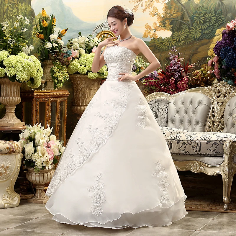 Fansmile Cheap Lace Up Strapless Wedding Dress 2019 Robe de Mariee Vintage Vestidos Plus Size Ball Gown Free Shipping FSM-042F
Fansmile Cheap Lace Up Strapless Wedding Dress 2019 Robe de Mariee Vintage Vestidos Plus Size Ball Gown Free Shipping FSM-042F