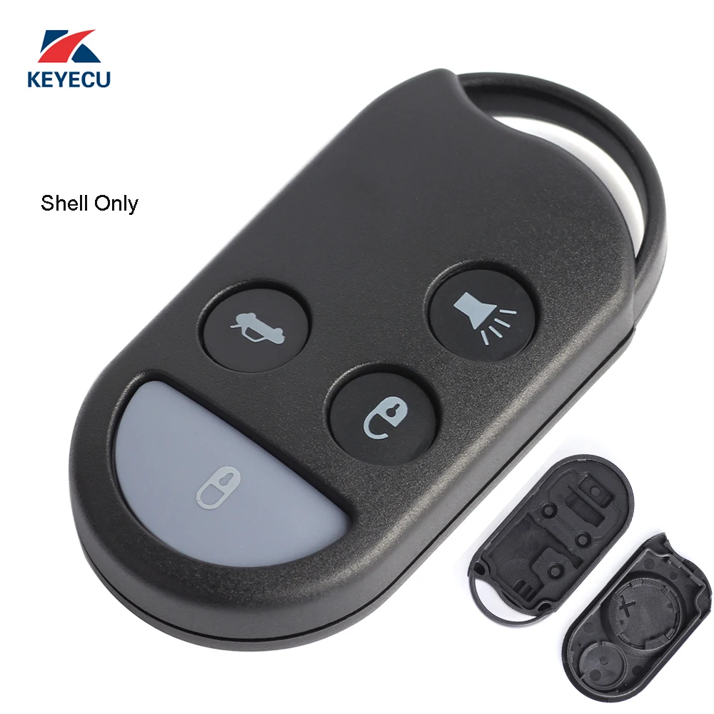 KEYECU Replacement Remote key Shell Case Fob 4 Button for Nissan Maxima 1995-1999. A269ZUA078, A269ZJA078, 700-K1359
KEYECU Replacement Remote key Shell Case Fob 4 Button for Nissan Maxima 1995-1999. A269ZUA078, A269ZJA078, 700-K1359