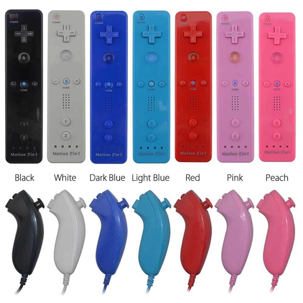 Built-in Motion Plus Remote and Nunchuck controller Gamepad With Wrist Strap for W-i-i
Built-in Motion Plus Remote and Nunchuck controller Gamepad With Wrist Strap for W-i-i