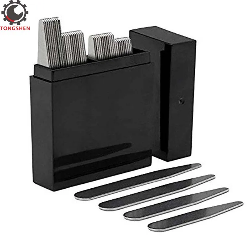 24pcs Metal Collar Stays 4 sizes shirt collar support Gift Present For BF Man Son Boy Shirt Bone Stiffeners Insert
24pcs Metal Collar Stays 4 sizes shirt collar support Gift Present For BF Man Son Boy Shirt Bone Stiffeners Insert