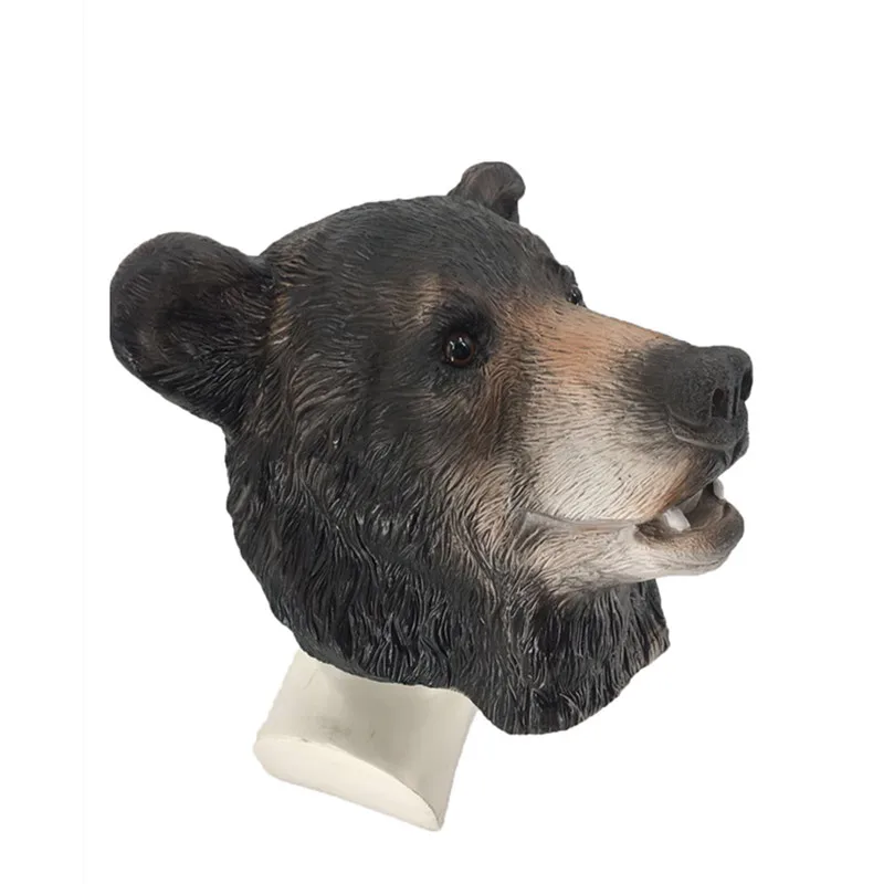 Eco-friendly Halloween Party Fancy Dress Rubber Realistic Animal Bear Head Latex Mask
Eco-friendly Halloween Party Fancy Dress Rubber Realistic Animal Bear Head Latex Mask