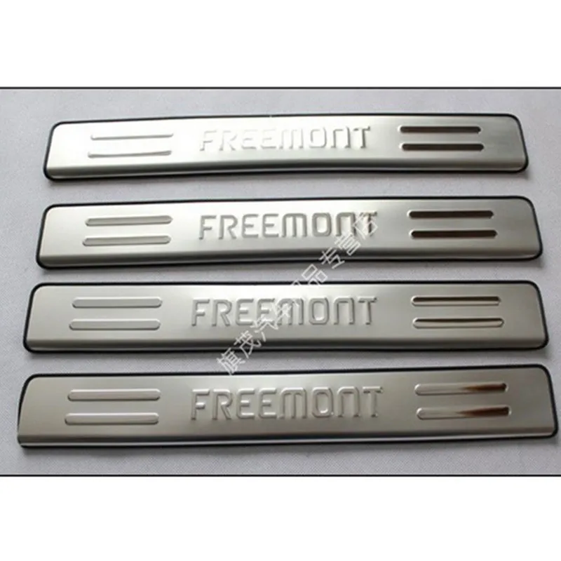 high quality Car styling Stainless steel Door Sill Scuff Plate panel kick step protector threshold For FIAT Freemont 2012-2014
high quality Car styling Stainless steel Door Sill Scuff Plate panel kick step protector threshold For FIAT Freemont 2012-2014