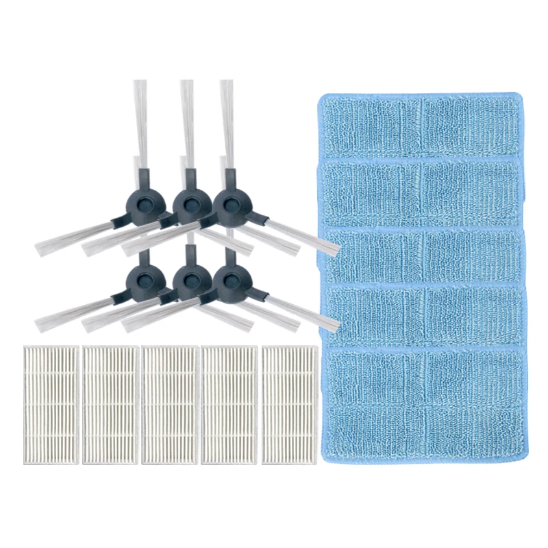 Robot Vacuum Cleaner Parts Hepa Filter & Side Brush & Mop Cloth set for Midea VCR01 VCR12 Robotic Vacuum Cleaner Accessories
Robot Vacuum Cleaner Parts Hepa Filter & Side Brush & Mop Cloth set for Midea VCR01 VCR12 Robotic Vacuum Cleaner Accessories