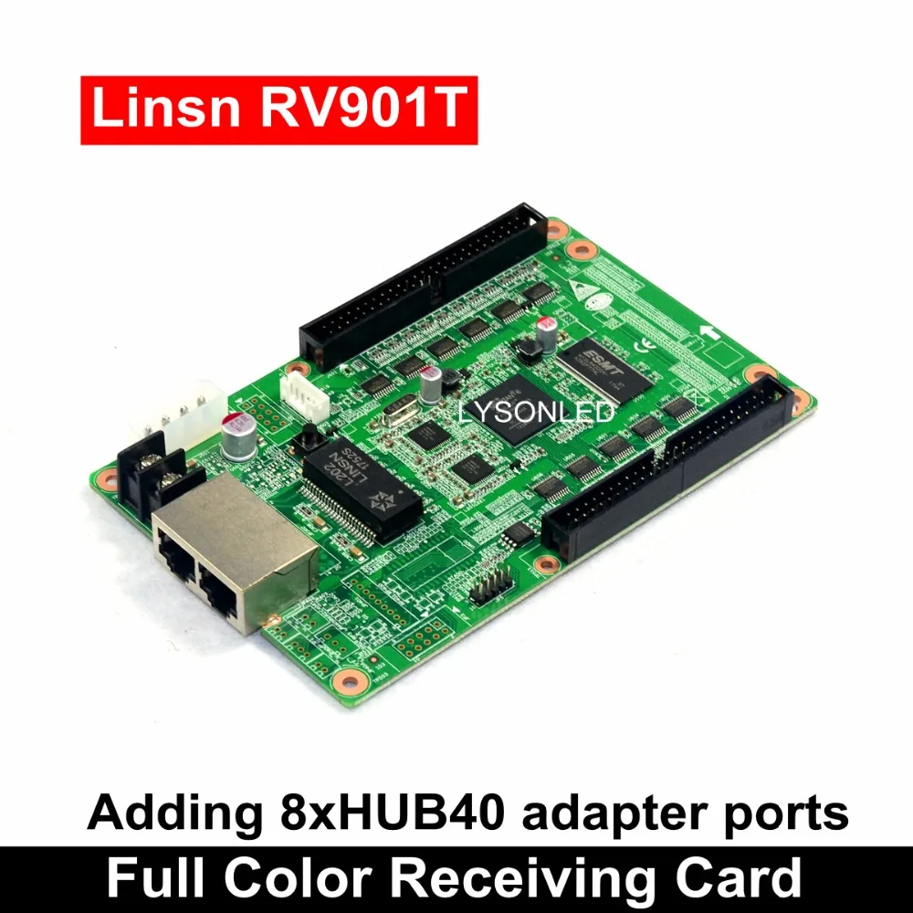 Linsn RV901T Full Color Receiving Card + Hub40A Adapter , RV901+HUB40 Receiver LED Card (Work with Linsn TS802 Sending Card)
Linsn RV901T Full Color Receiving Card + Hub40A Adapter , RV901+HUB40 Receiver LED Card (Work with Linsn TS802 Sending Card)