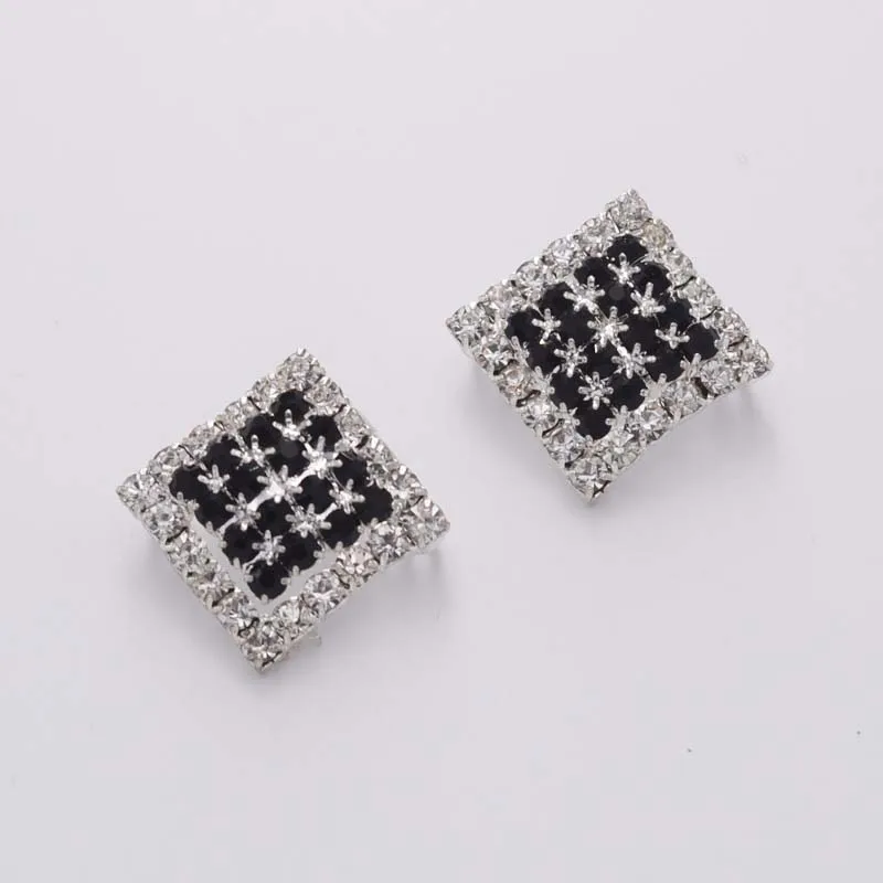 DIY 16mm Square Shape Rhinestone Buttons Applique Sew on Shirt Jeans Button Black Diamond Dress Decoration for Clothing HK-213
DIY 16mm Square Shape Rhinestone Buttons Applique Sew on Shirt Jeans Button Black Diamond Dress Decoration for Clothing HK-213