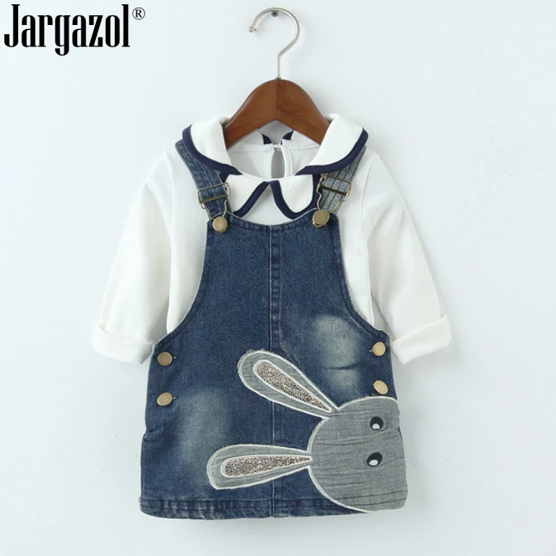 2019 fashion kids baby's set long sleeve white shirt with rabbit overall children 2 pcs clothing suit jeans sets clothes for kid
2019 fashion kids baby's set long sleeve white shirt with rabbit overall children 2 pcs clothing suit jeans sets clothes for kid