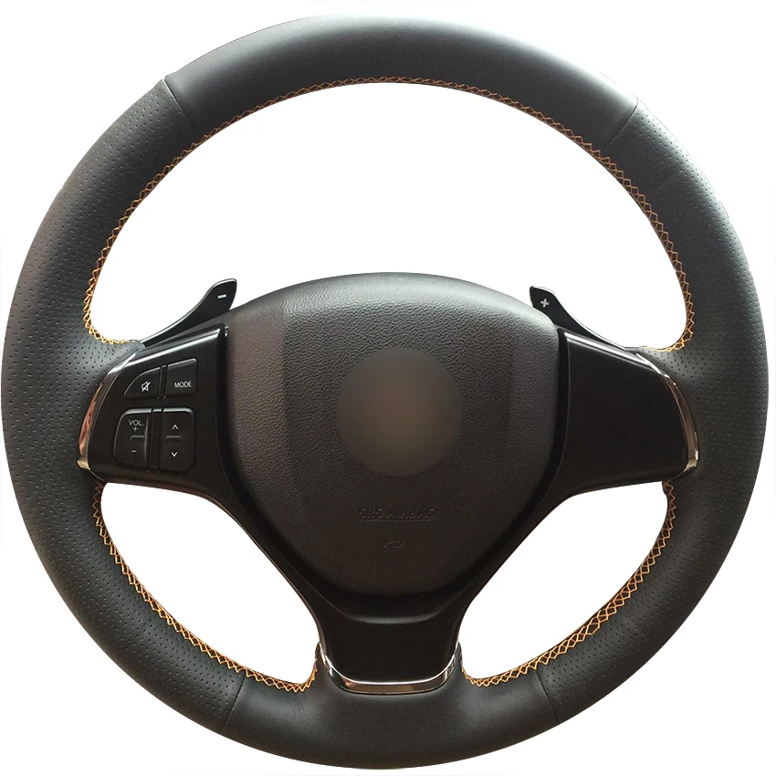 Hand-stitched Black Artificial Leather Anti-slip Car Steering Wheel Cover for Suzuki Baleno 2016 2017-2019 Alivio 2015-2018 2019
Hand-stitched Black Artificial Leather Anti-slip Car Steering Wheel Cover for Suzuki Baleno 2016 2017-2019 Alivio 2015-2018 2019