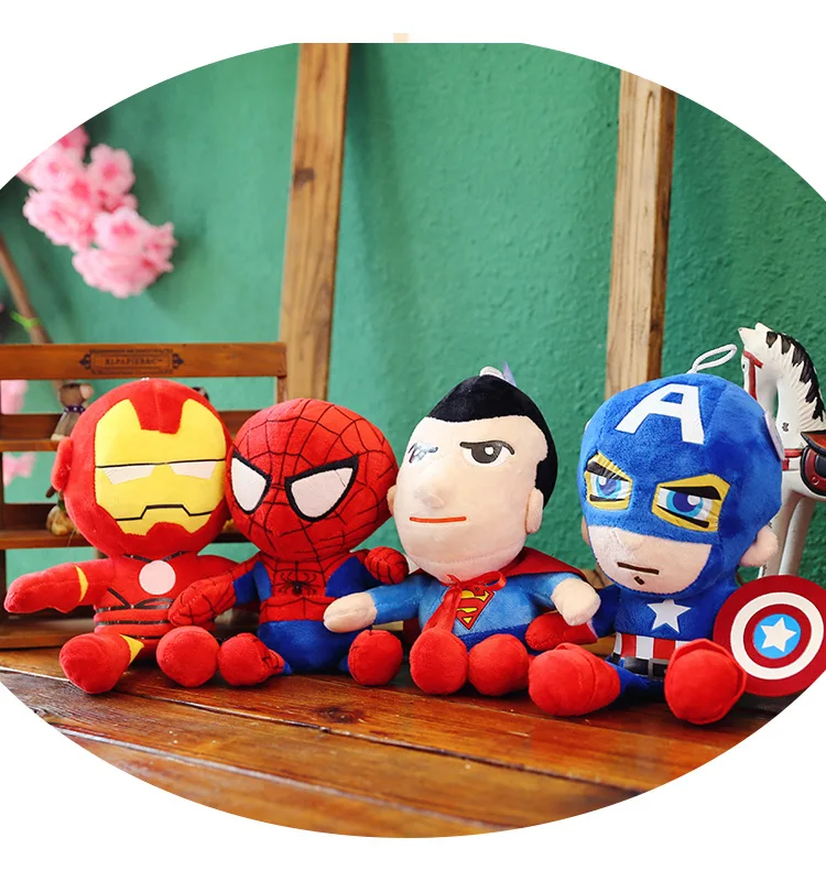 30cm Marvel The Avengers Stuffed Toys Spider-man Captain America Superman Batman Plush Soft Plush Gifts
30cm Marvel The Avengers Stuffed Toys Spider-man Captain America Superman Batman Plush Soft Plush Gifts