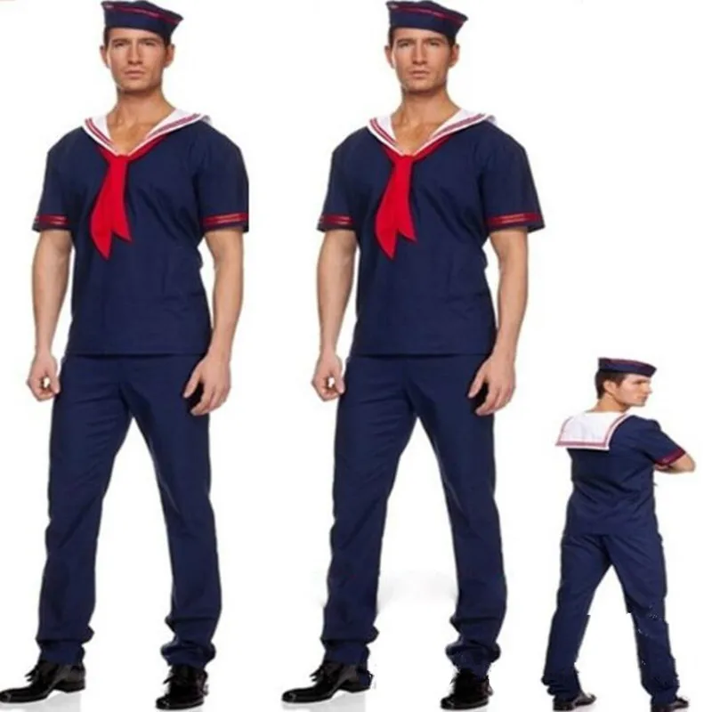 Adults Navy Costume Men Male Sailor Cosplay Costumes Halloween Party Fancy Dress Decoration
Adults Navy Costume Men Male Sailor Cosplay Costumes Halloween Party Fancy Dress Decoration