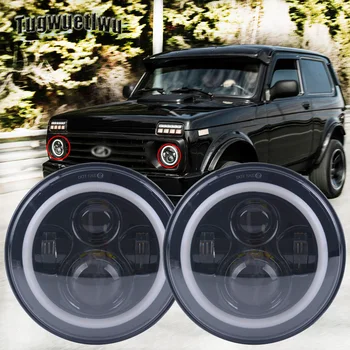 4x4 levels 7inch LED Projector Headlight drl turn light 7" led headlight for jeep wrangler jk tj lj cj lada niva Suzuki Samurai
4x4 levels 7inch LED Projector Headlight drl turn light 7" led headlight for jeep wrangler jk tj lj cj lada niva Suzuki Samurai