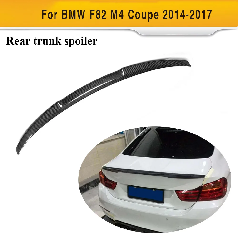 New 4 series Carbon Fiber Rear trunk spoiler boot Lid Wing for BMW F82 M4 Coupe 2 door 2014 - 2017 Car Styling Black FRP
New 4 series Carbon Fiber Rear trunk spoiler boot Lid Wing for BMW F82 M4 Coupe 2 door 2014 - 2017 Car Styling Black FRP