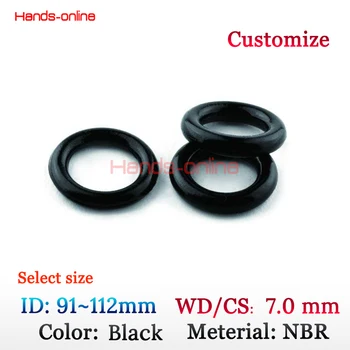 O-ring ID 91 92 96 97 99 100 102 103 106 109 112mm Black Rubber O Ring Oil Seal Gasket CS 7mm
O-ring ID 91 92 96 97 99 100 102 103 106 109 112mm Black Rubber O Ring Oil Seal Gasket CS 7mm