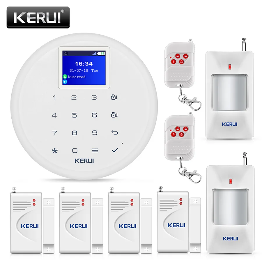 KERUI G17 433MHz Wireless GSM SMS Home Burglar Alarm System IOS Android APP Remote Control EN RU ES IT DE Languages Switchable
KERUI G17 433MHz Wireless GSM SMS Home Burglar Alarm System IOS Android APP Remote Control EN RU ES IT DE Languages Switchable