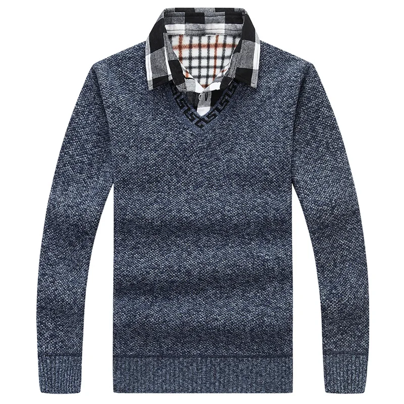 Mens Shirts V Neck Basic Cotton Sweaters False Two Piece Pullover Men Autumn & Winter Casual Knitted Brand Sweaters
Mens Shirts V Neck Basic Cotton Sweaters False Two Piece Pullover Men Autumn & Winter Casual Knitted Brand Sweaters