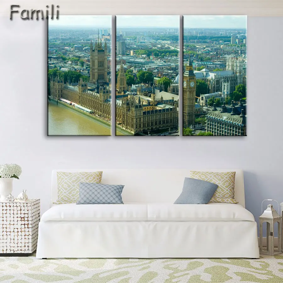 Modern Decorative Home Decor Picture 3 Piece Large London City Landscape Canvas Painting Pictures Modular picture
Modern Decorative Home Decor Picture 3 Piece Large London City Landscape Canvas Painting Pictures Modular picture